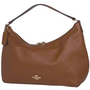 Coach logo shoulder bag, one-shoulder leather, brown, F36628, women's